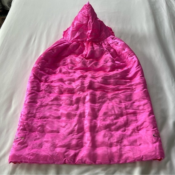 Satin Hooded Cape with Oriental Embroidery - Picture 2 of 7